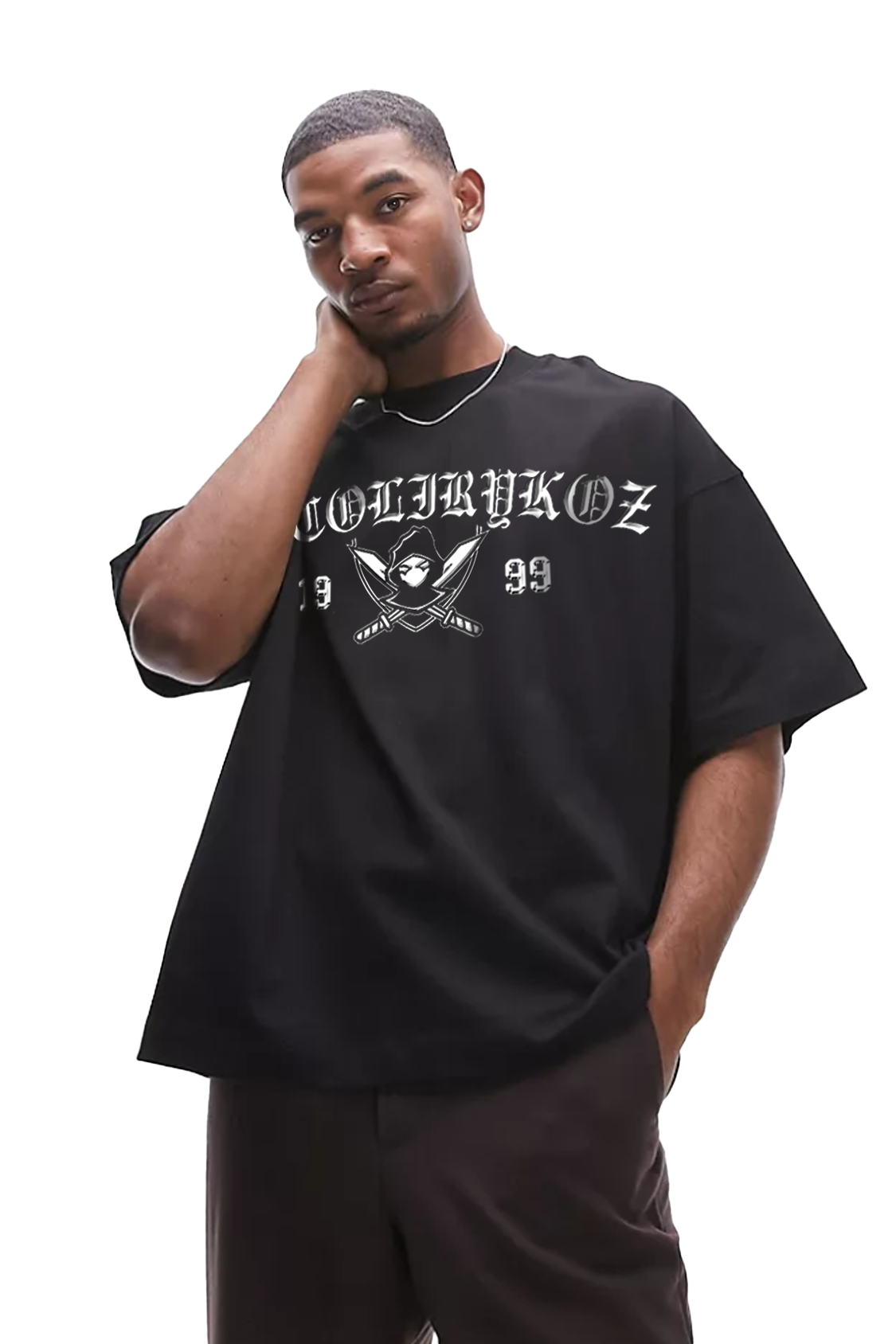 Camiseta Oversize Alcolirykoz Exclusiva Negra