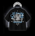 Camiseta Oversize Métricas frías “6:30” Negra