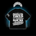 Camiseta Oversize Pausa pa' tinto | Oblivion's | Negra