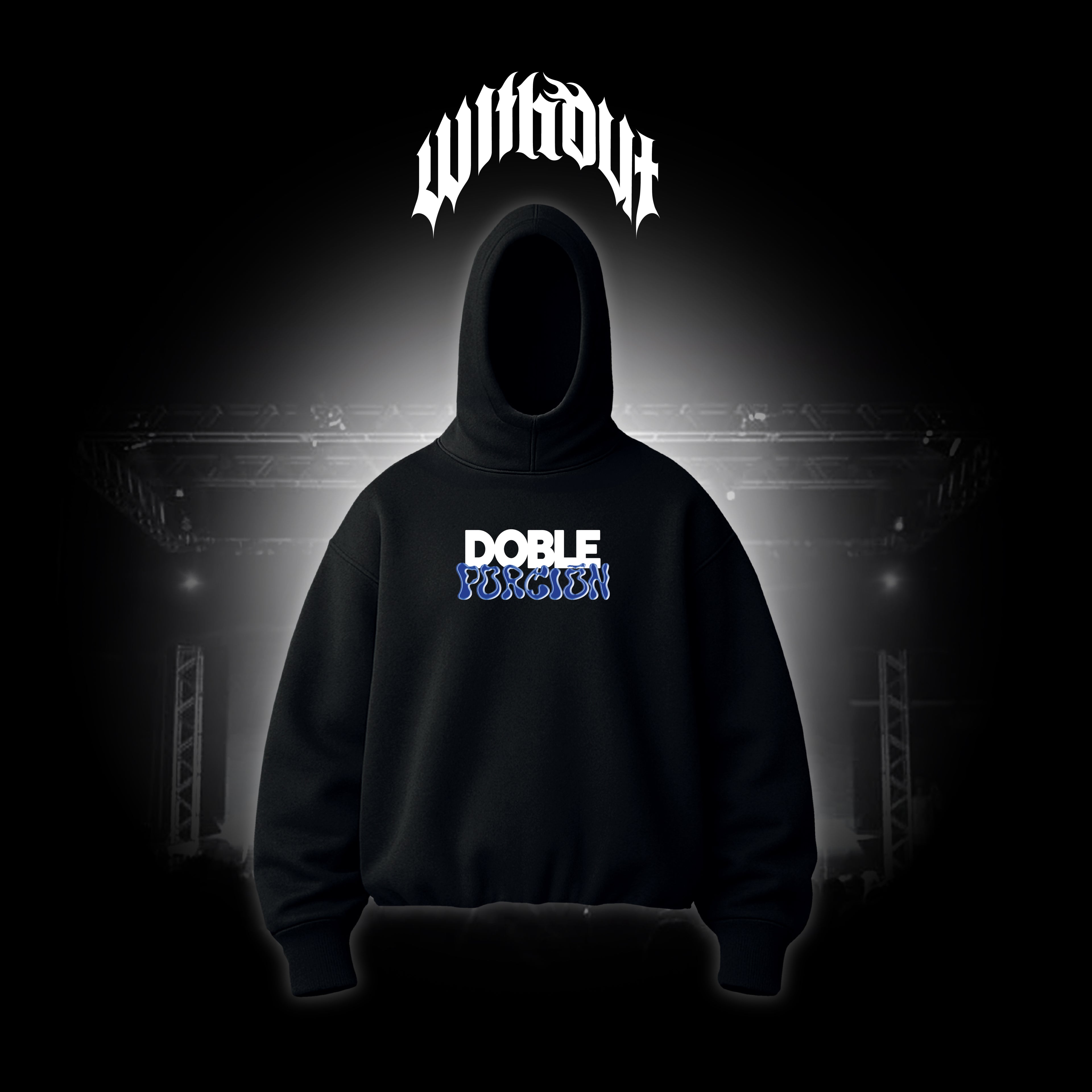 Hoodie Oversize Tren a vapor | Doble Porción