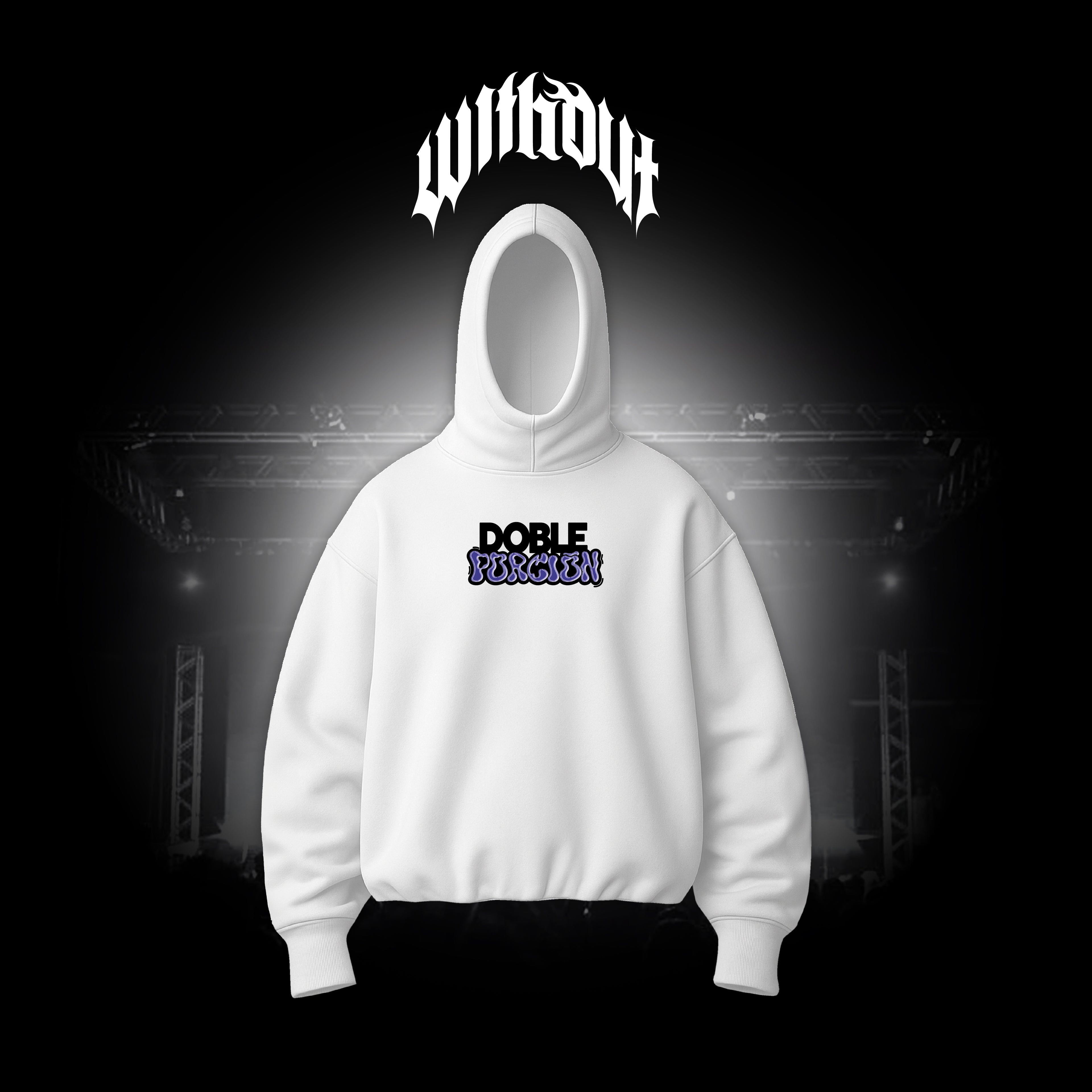 Hoodie Oversize Tren a vapor | Doble Porción
